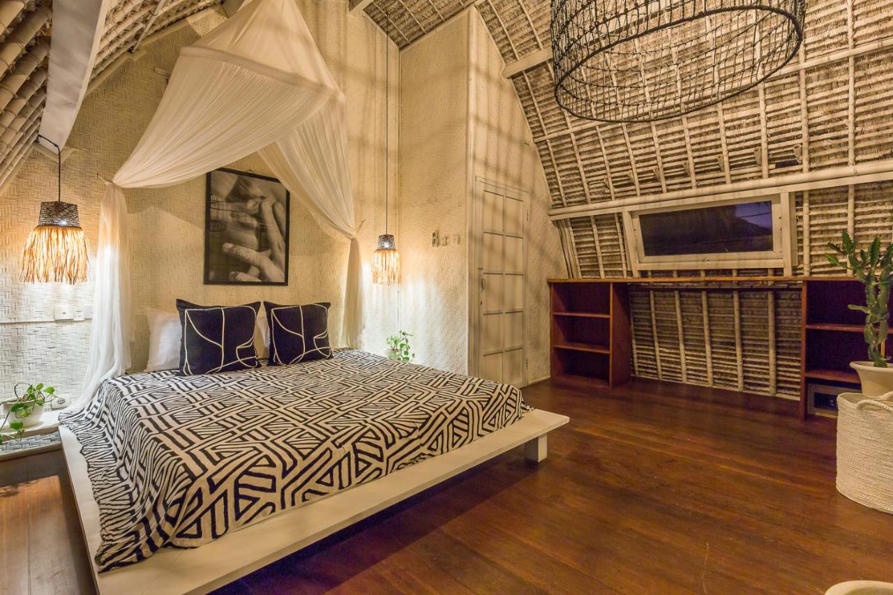 Eco Bamboo Bungalow 3 Villa ชังกู ภายนอก รูปภาพ